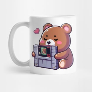 Cute retro video game lover bear Kawaii Mug